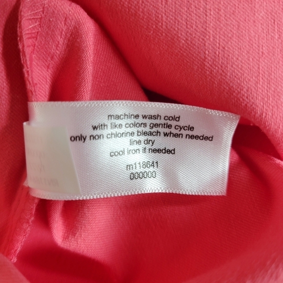 Lane Bryant Capri Pants Size 16 38X23 Pink Pockets Belt Loops The 4 Season New - Picture 6 of 11